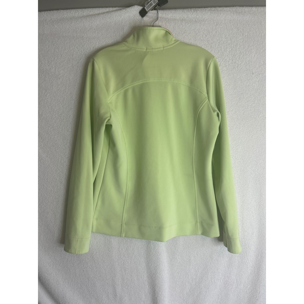 Fairway & Greene Ladies Lime Green Coral 1/4 Zip Golf Pullover Top Medium - Picture 3 of 5
